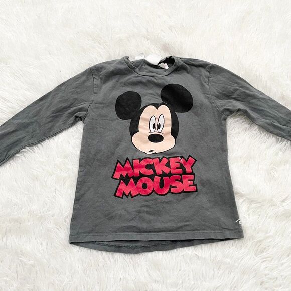 Zara Other - 3/$10 Kids Zara x Disney Crew Neck Long Sleeve Top in Gray Size 3/4